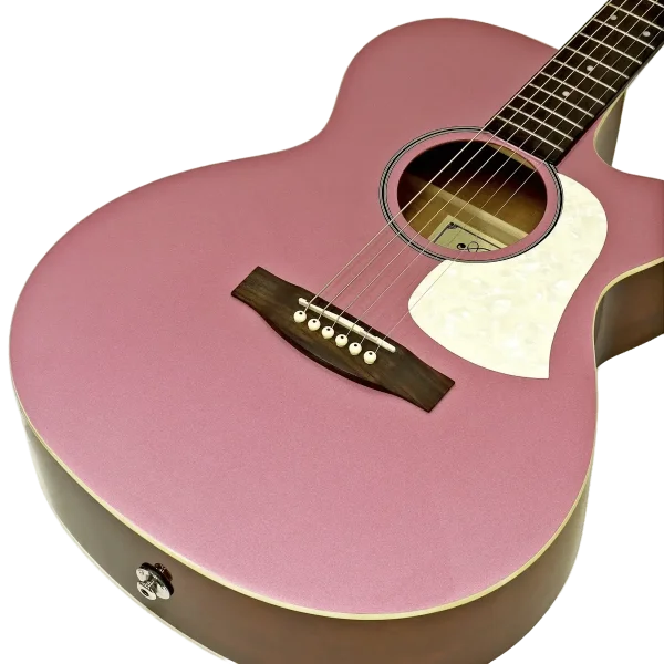 גיטרה אקוסטית מיסטי רוז Aria FET-R1 MSRO Misty Rose - תמונה מקרוב
