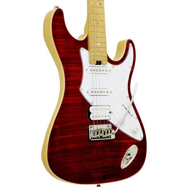 גיטרה חשמלית אדומה Aria 714 MK2 RBRD Ruby Red