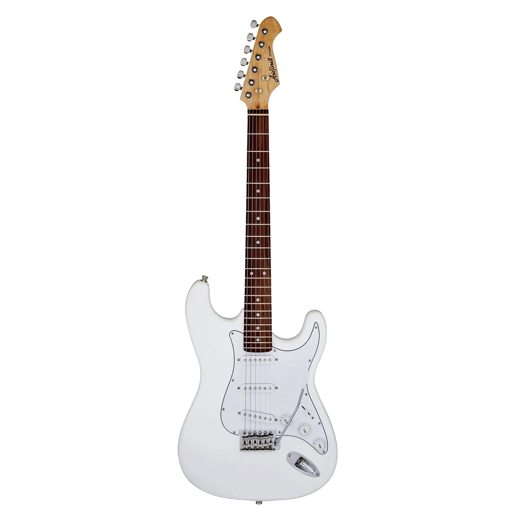 גיטרה חשמלית לבנה צוואר מייפל Aria STG003 WH