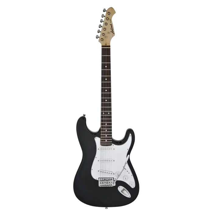 גיטרה חשמלית שחורה Aria STG003 BLK